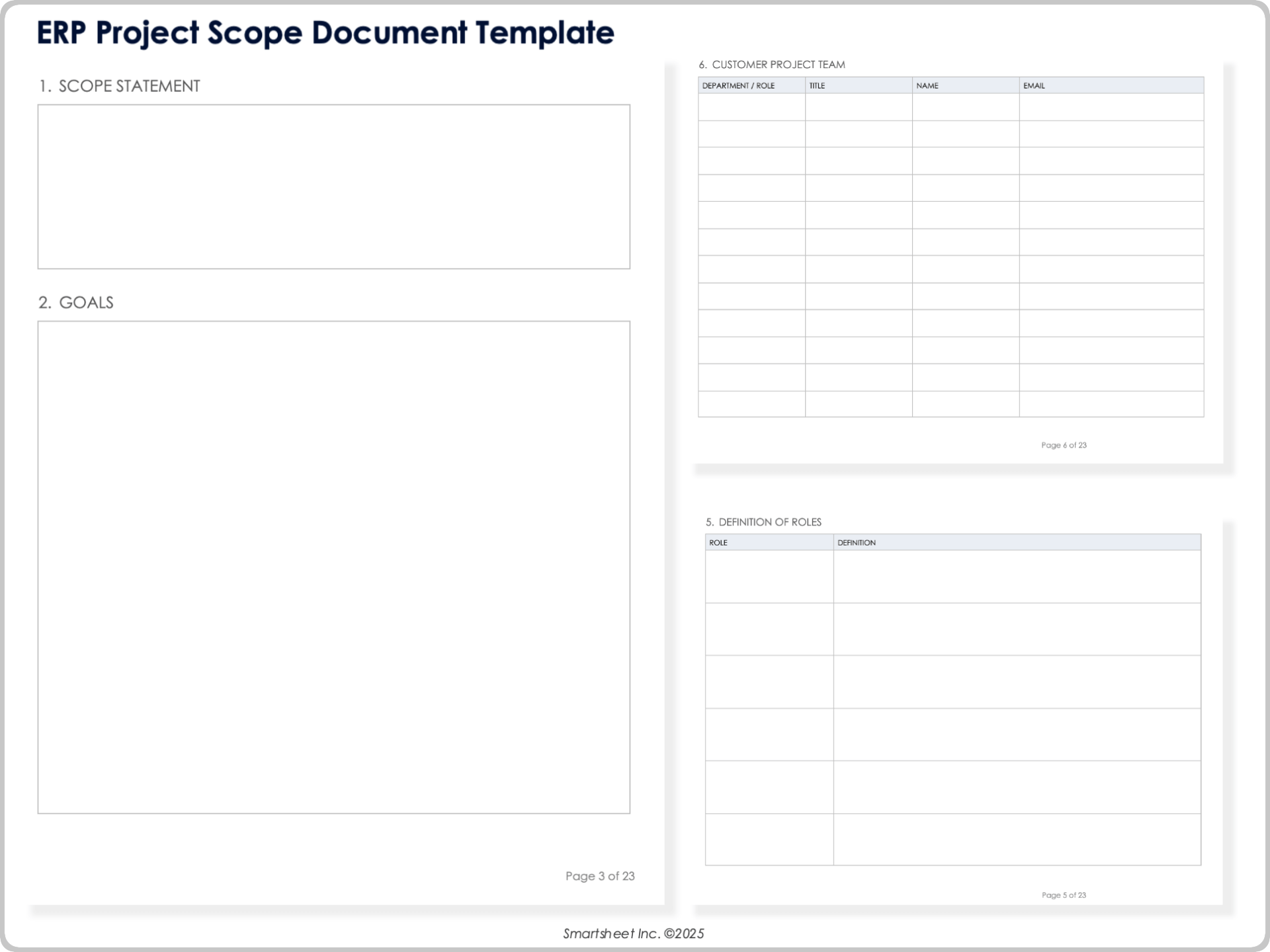 Free Project Scope Templates