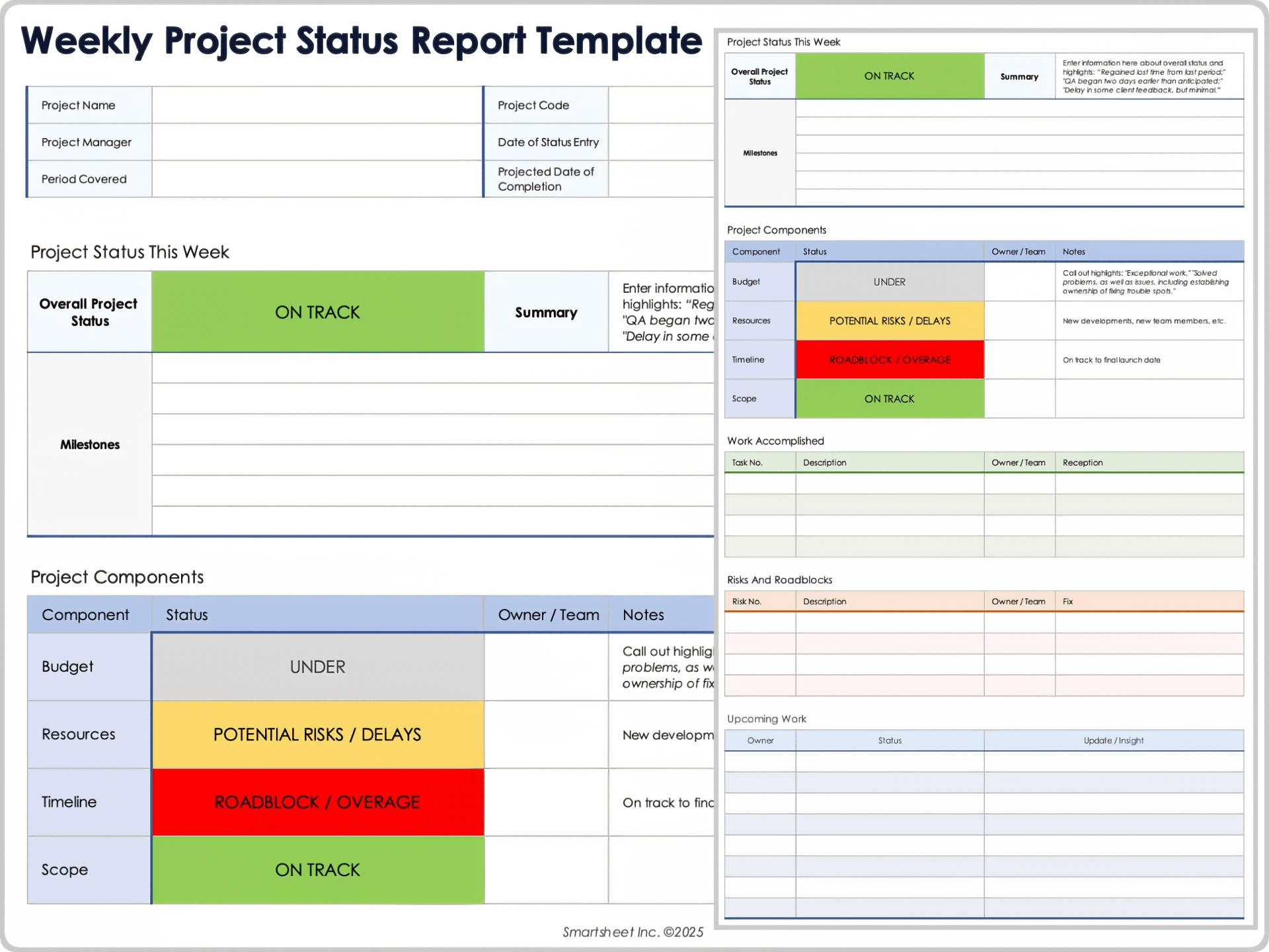 Free Project Status Report Templates