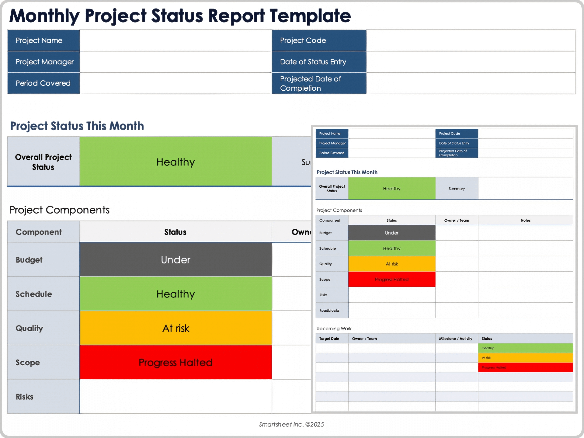 Free Project Status Report Templates