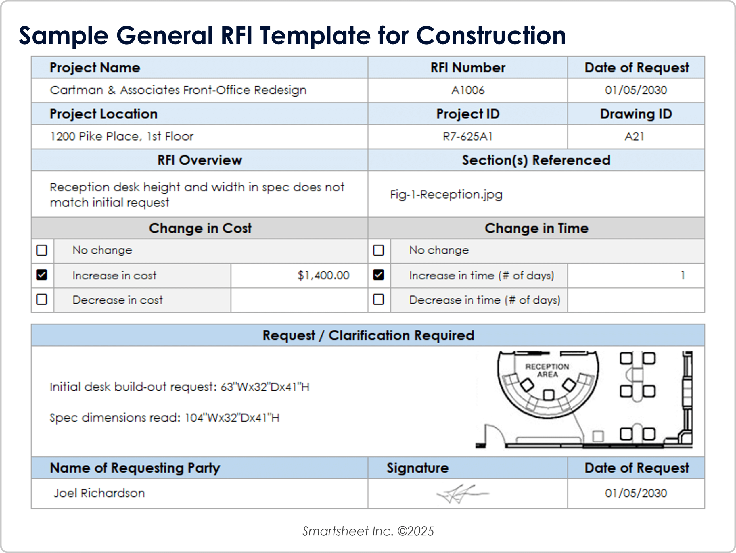 Free RFI Templates For Construction All Formats
