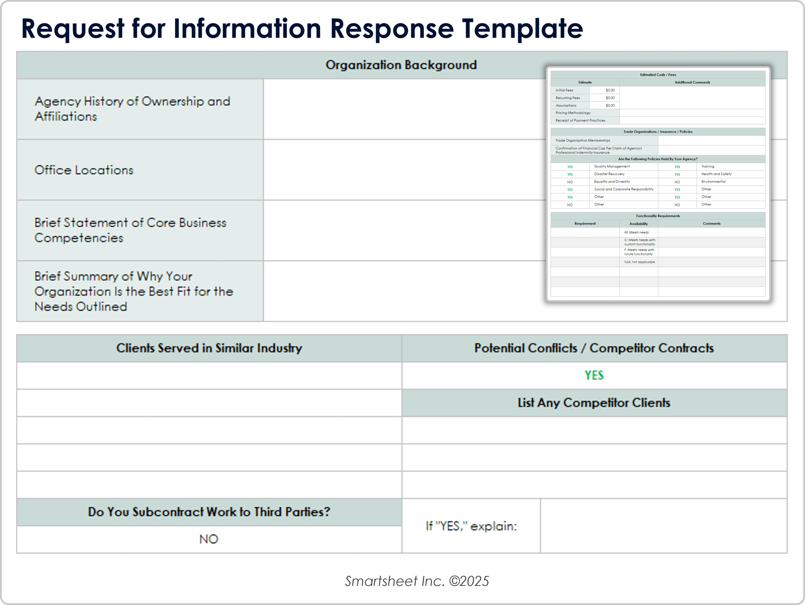 Free RFI Templates For Construction All Formats