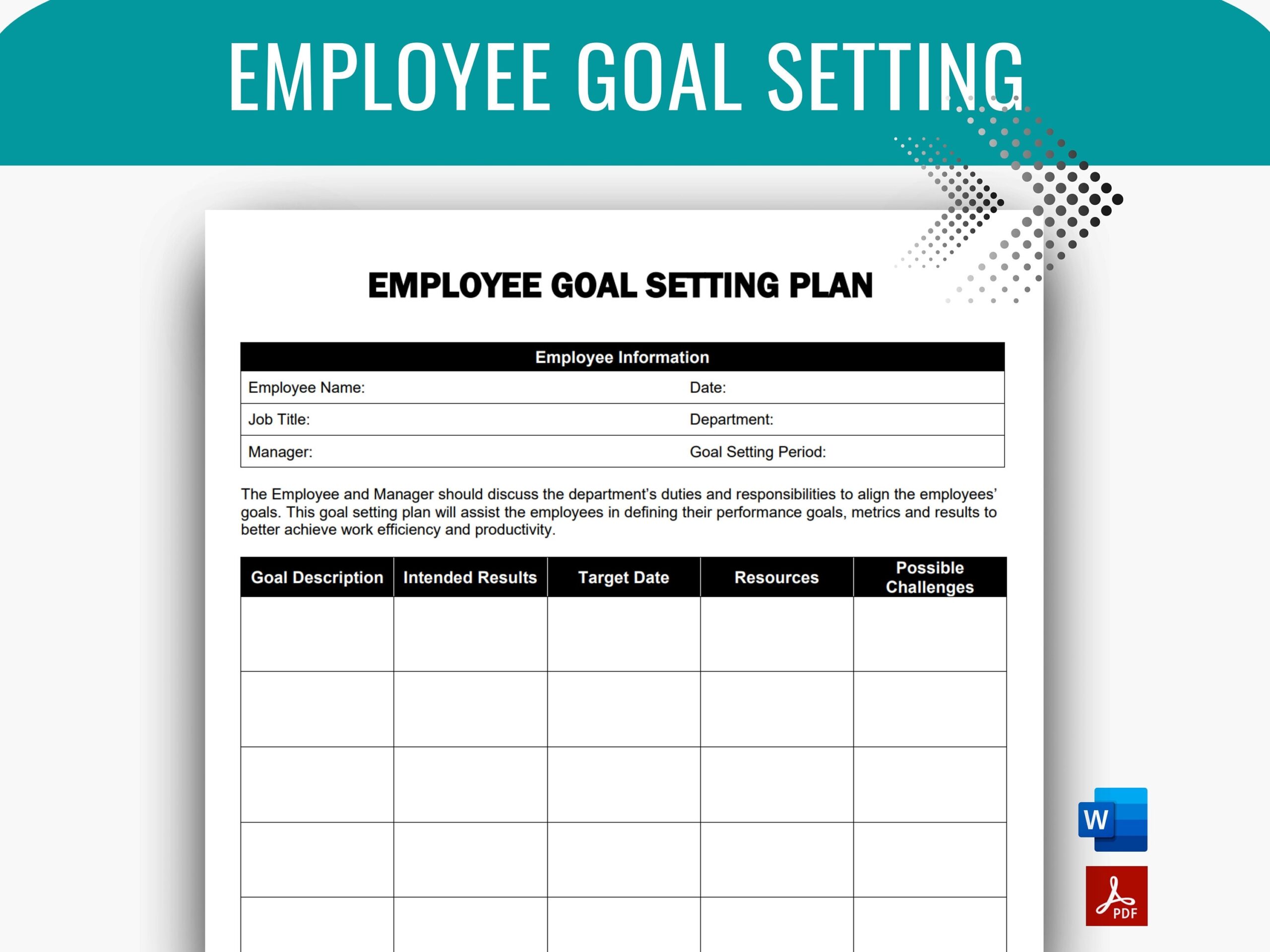Goal Setting Goal Planning Goal Tracker Goal Chart Employee Performance Evaluation Employee Review Career Planning Employee Goals Etsy Australia