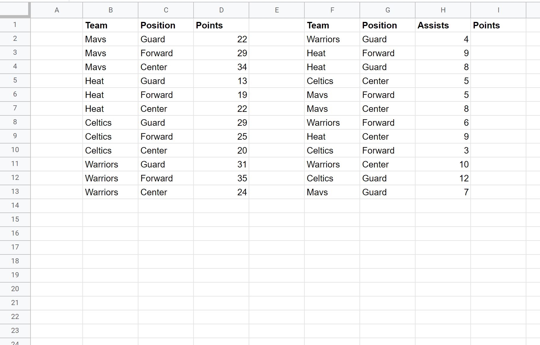 Google Sheets Use VLOOKUP With Multiple Criteria