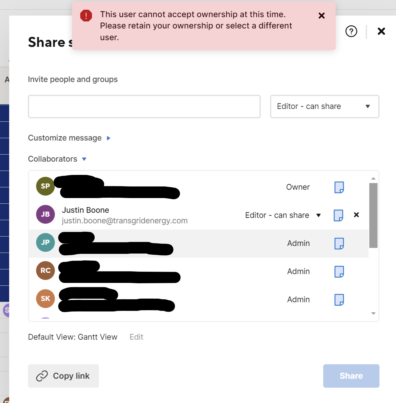 How Do We Change The Owner Of A Sheet Smartsheet Community