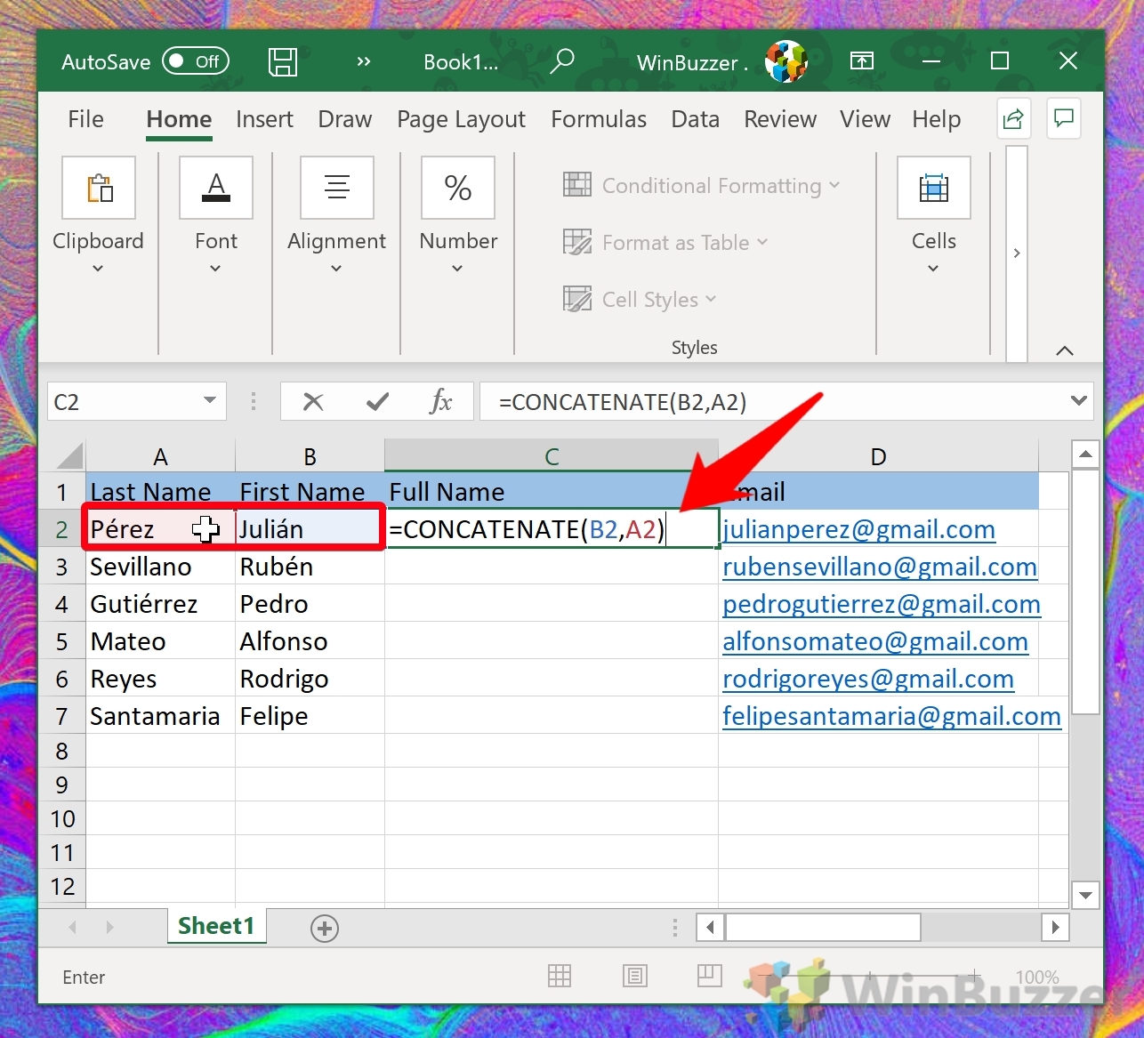 How To Combine Text Cells In Excel With The Concatenate Formula