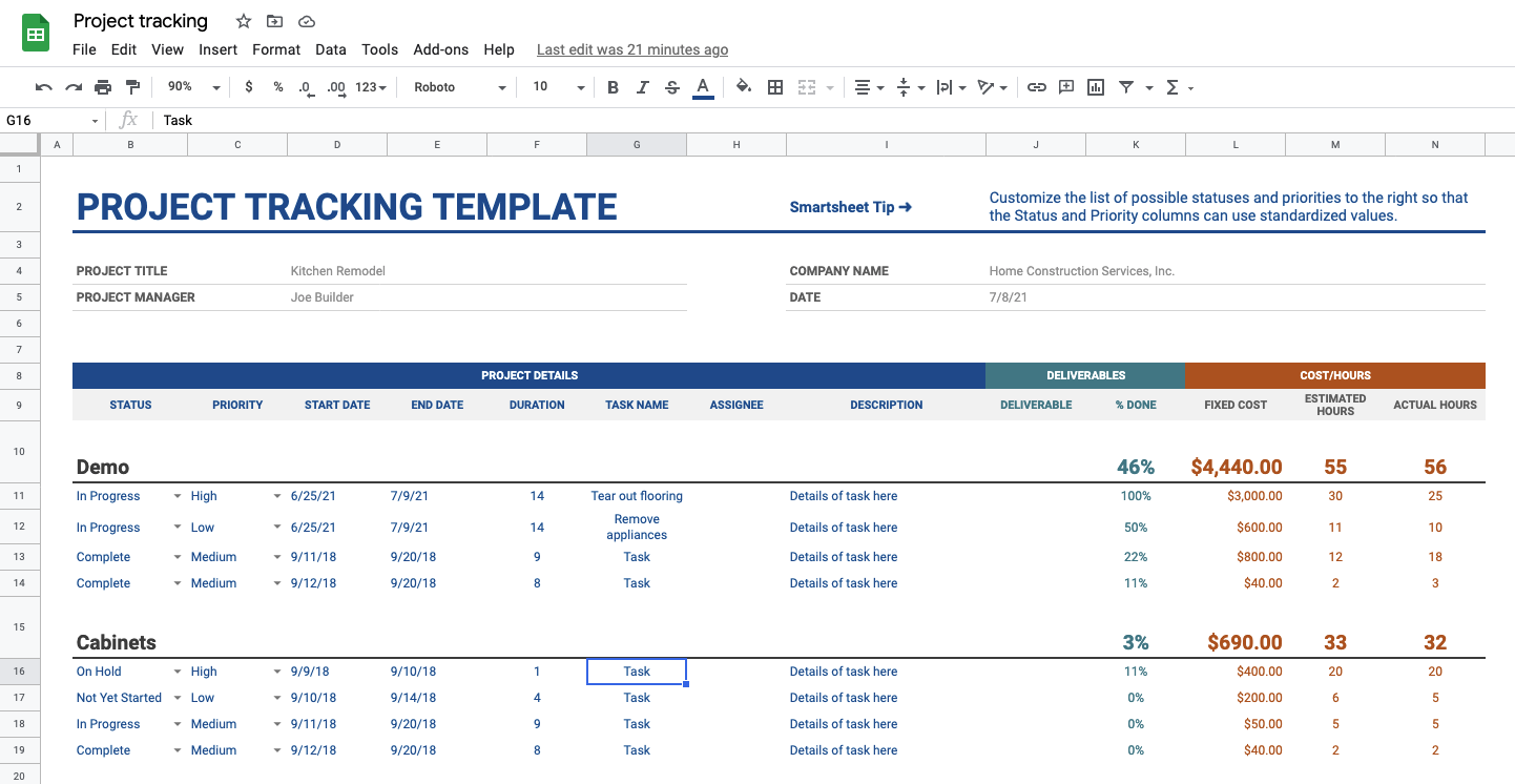 How To Create A Construction Budget Template In Google Sheets BuildBook