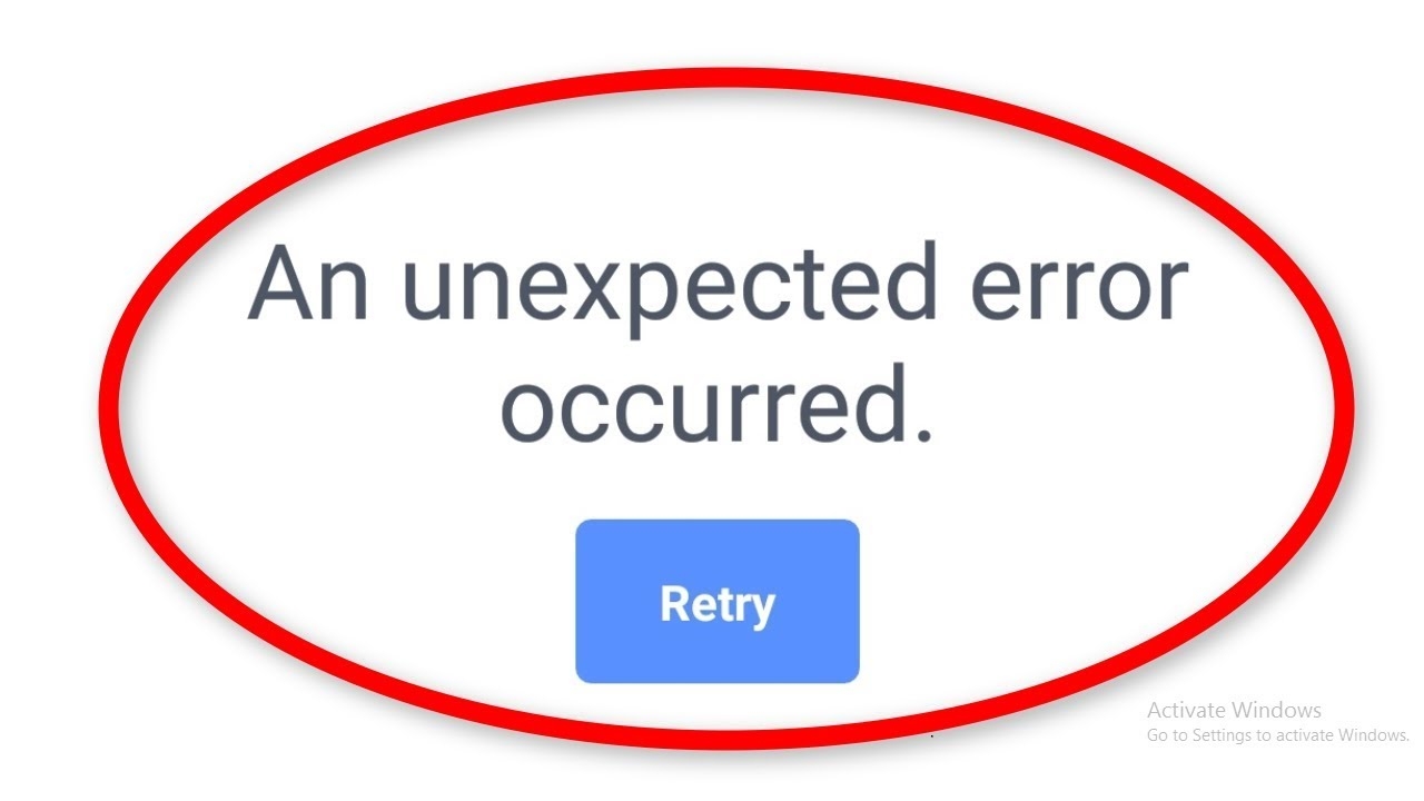 How To Fix An Unexpected Error Occurred Facebook Error Android Mobile YouTube