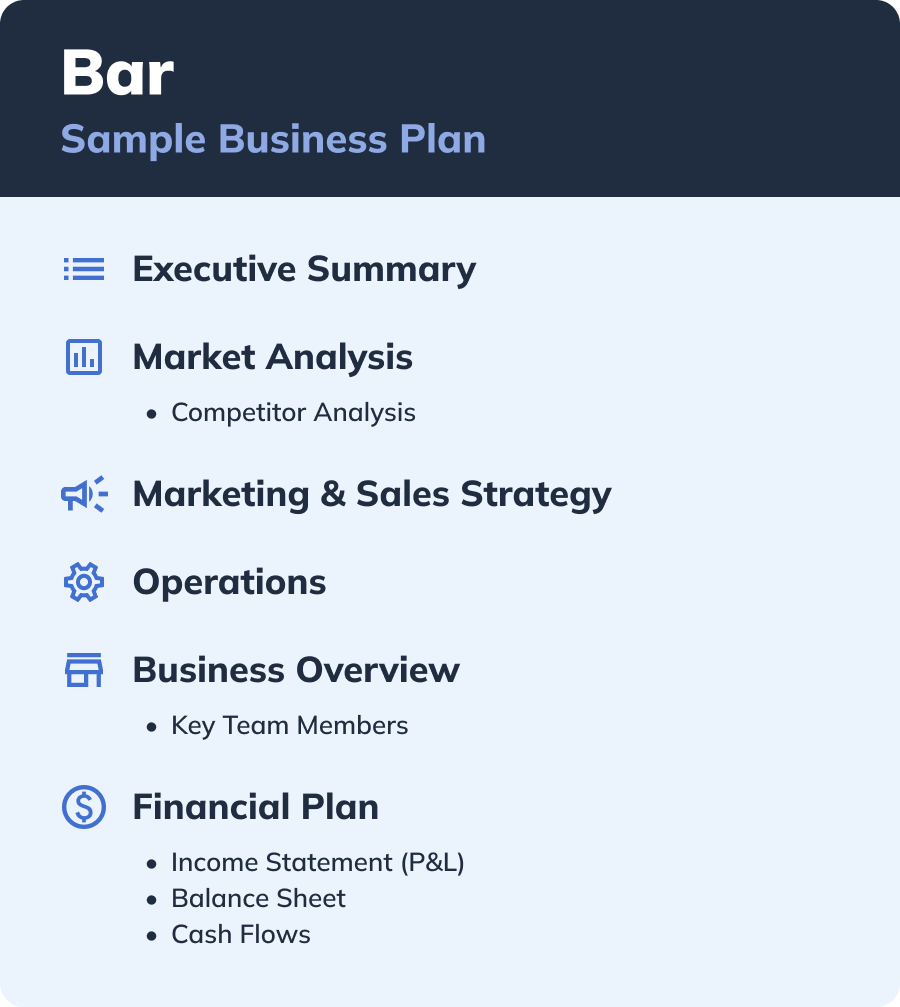 How To Write A Bar Business Plan Free Sample Plan PDF LivePlan