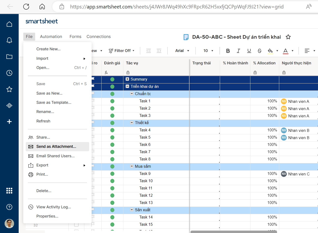 Is An Automated Export Of A Smartsheet To An Excel File Possible Smartsheet Community