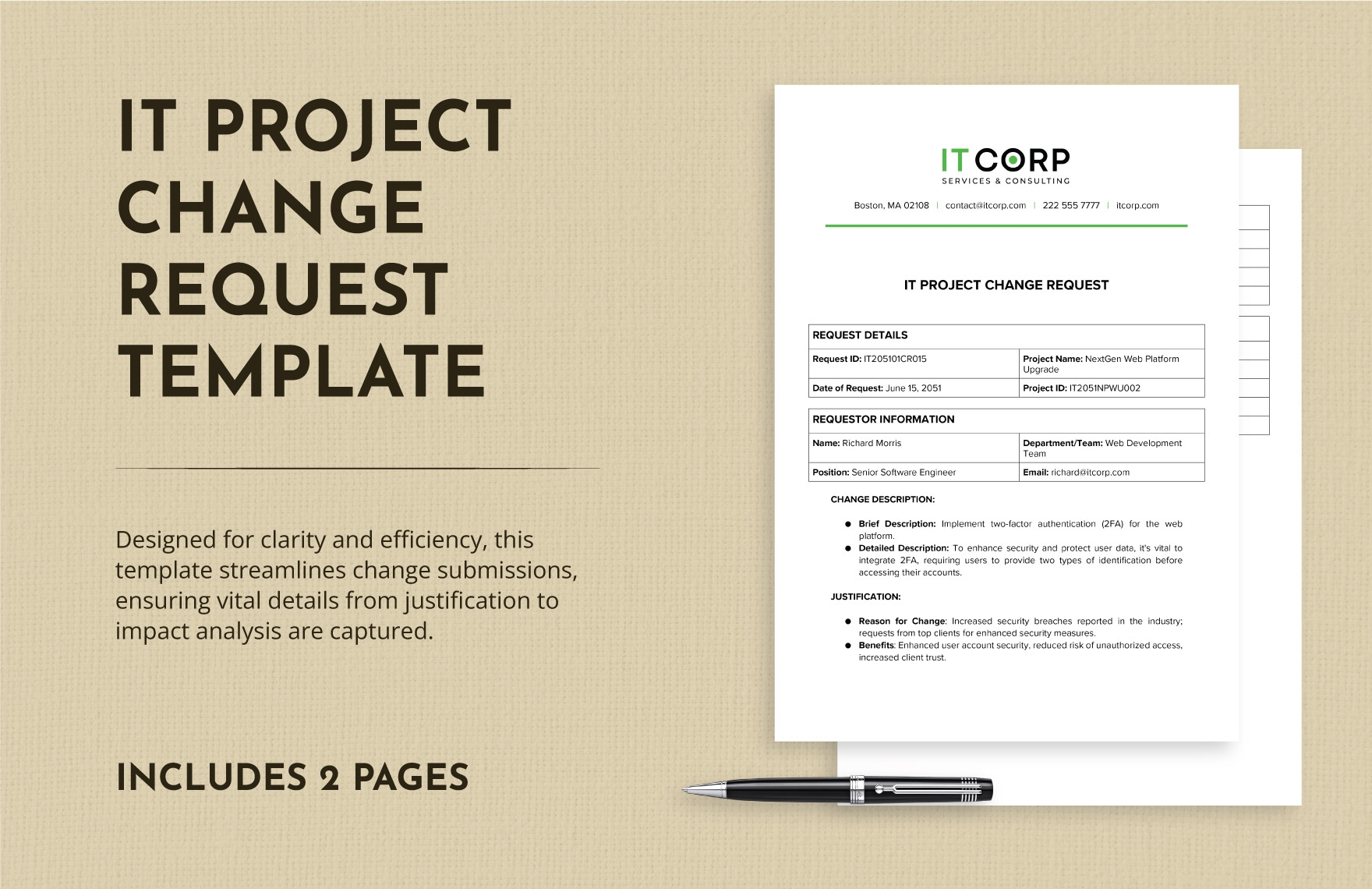 change request template word