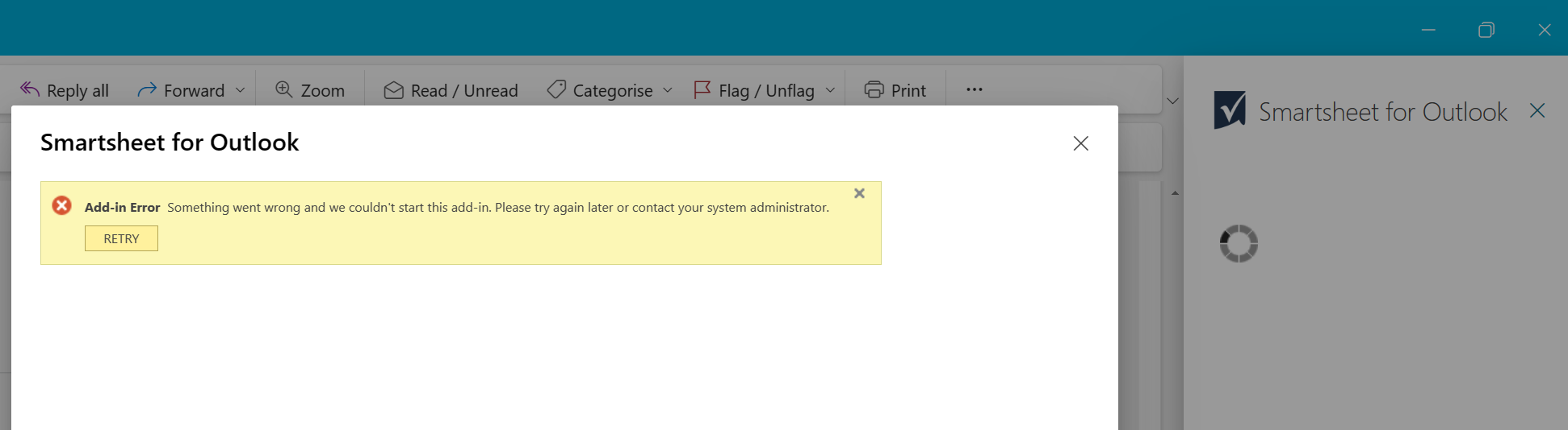 smartsheet for outlook add in