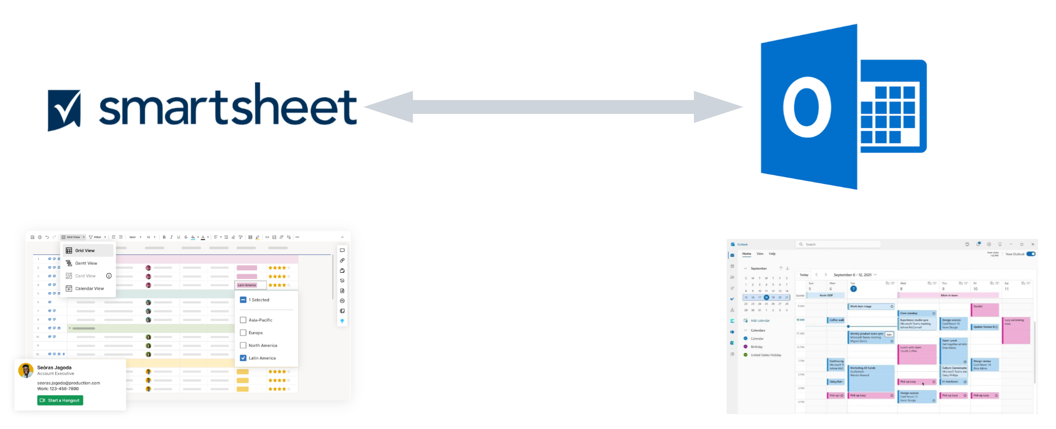 Outlook Calendar Connector Smartsheet
