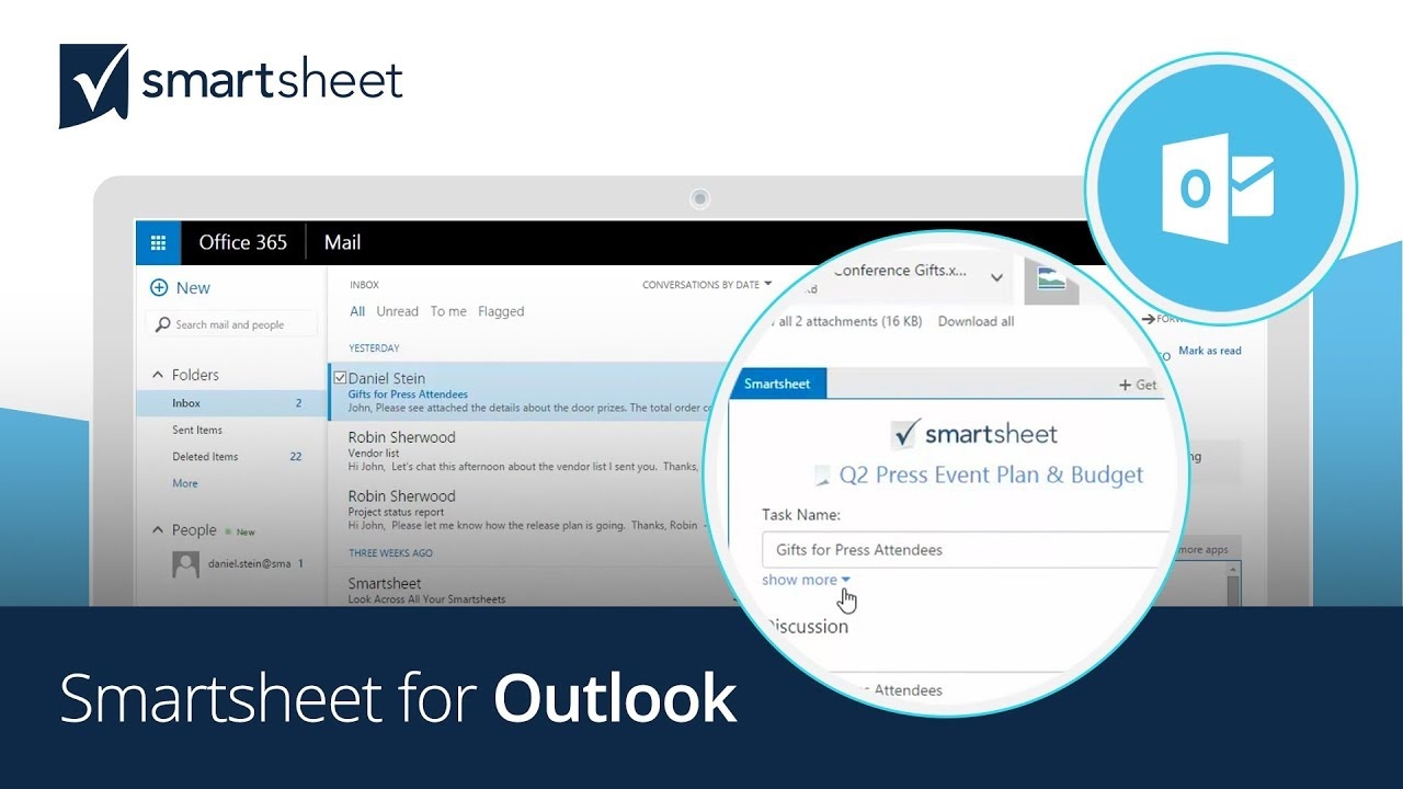 Outlook Smartsheet