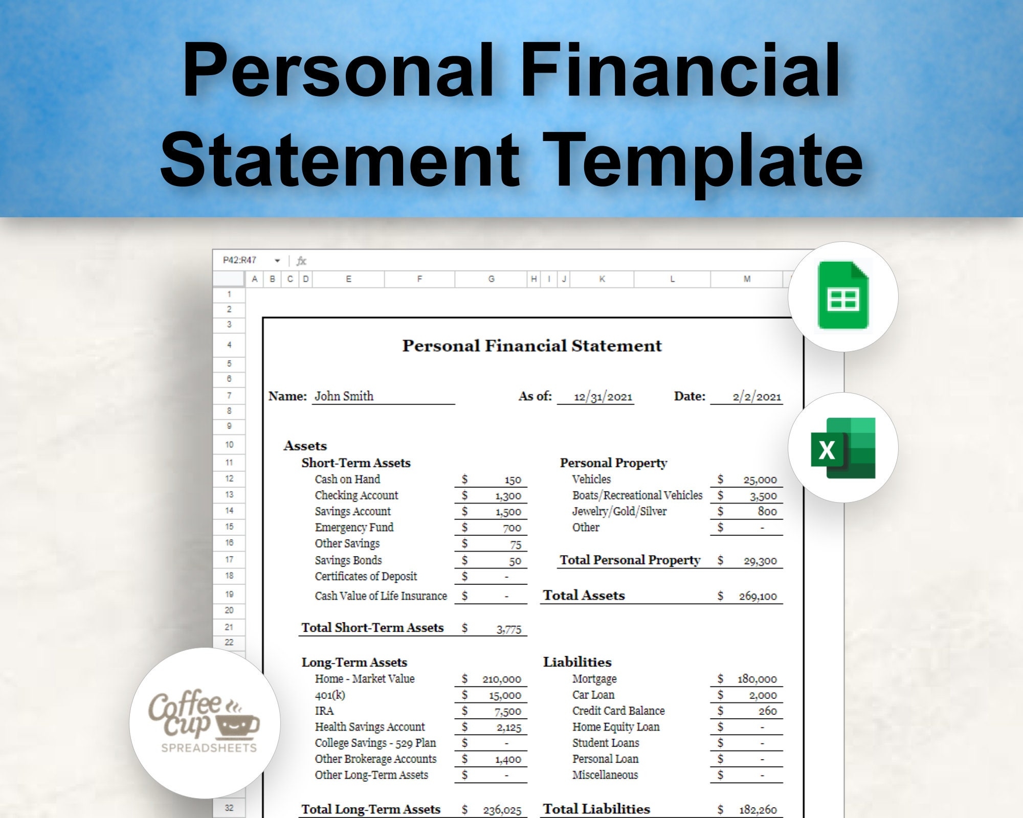 personal financial statement example