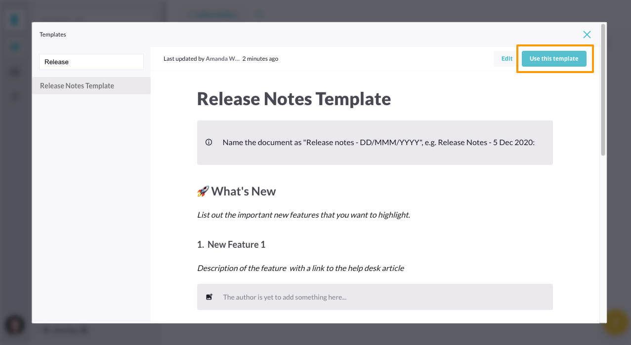 Product Release Notes Template For Software Development Kipwise