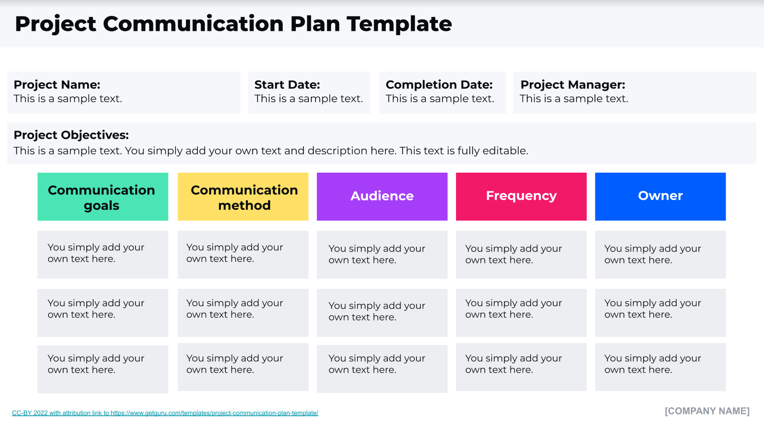 Project Communication Plan Templates Examples How To Guru