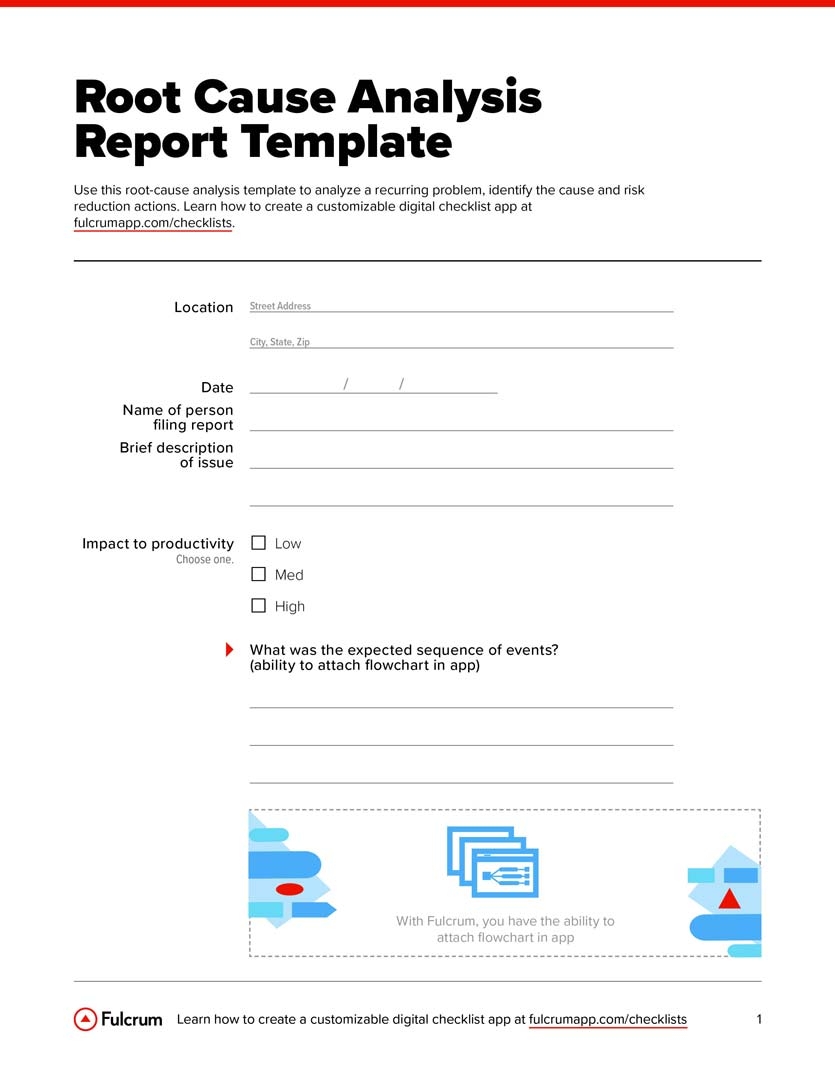 Root Cause Analysis Report Template Fulcrum