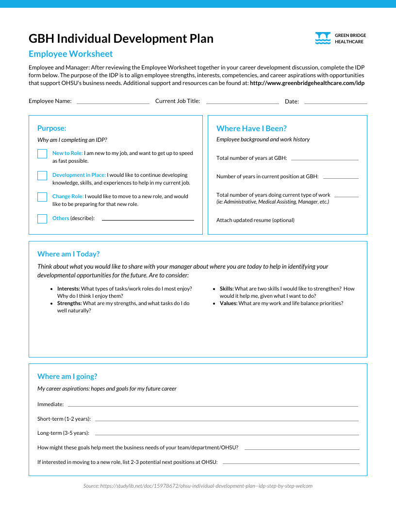 career growth plan template