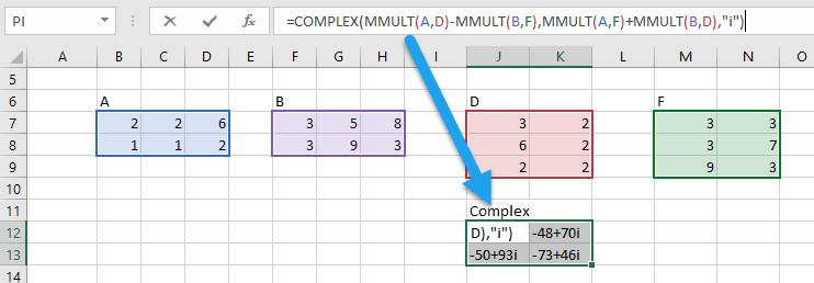 Inventory manager reviewing multiplications on spreadsheet