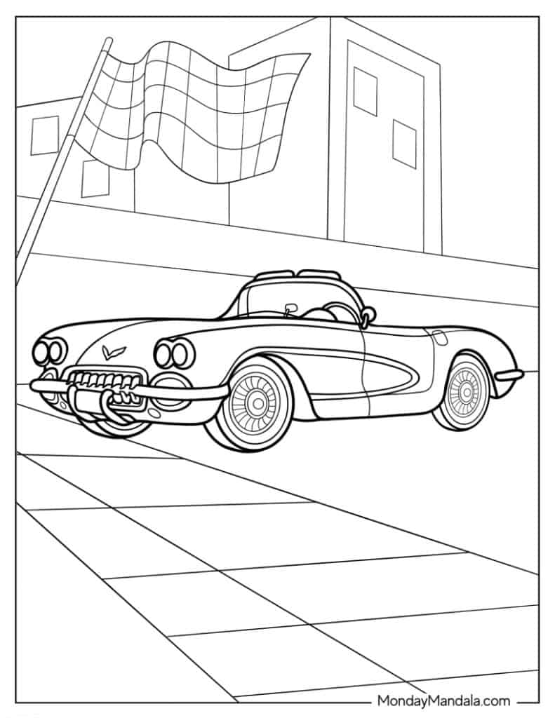 Teacher guiding students through Corvette pages.