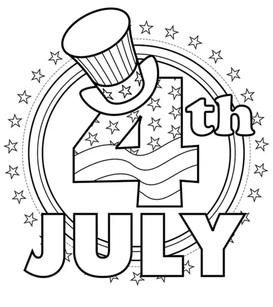 4th july coloring pages