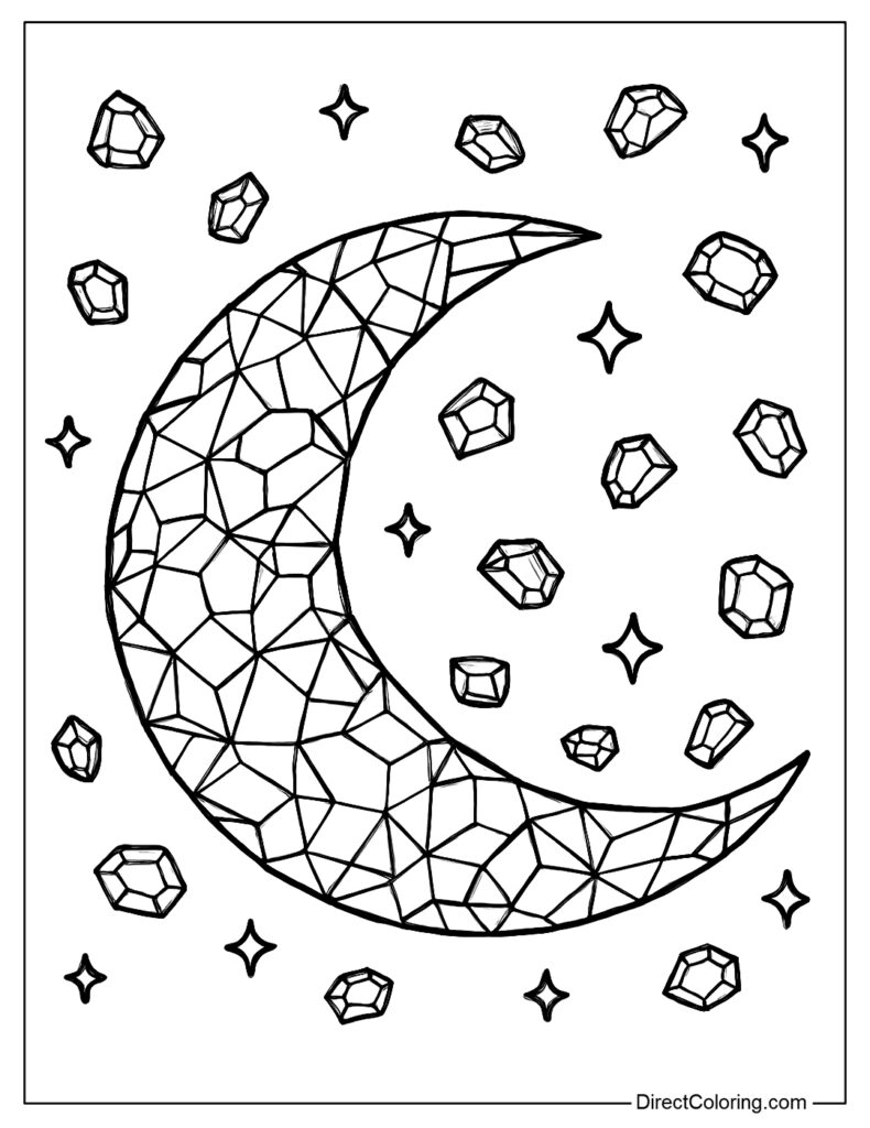 Lunar phase chart ready for classroom display