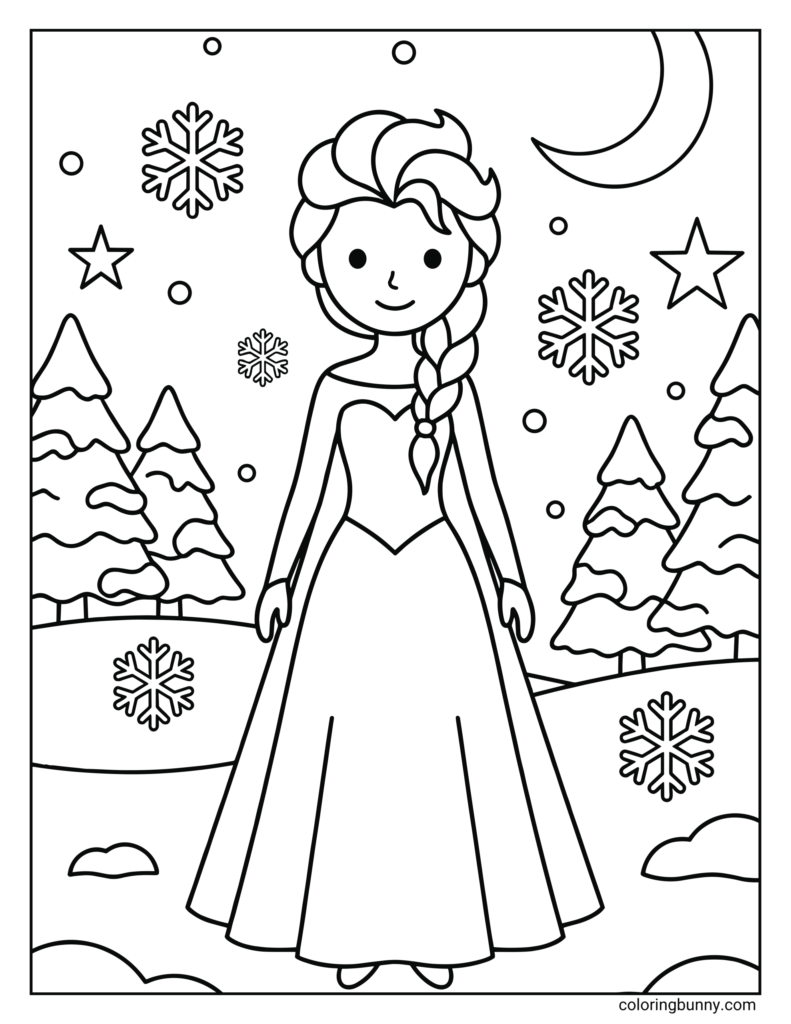 Kids choosing colors for Elsa Anna scene