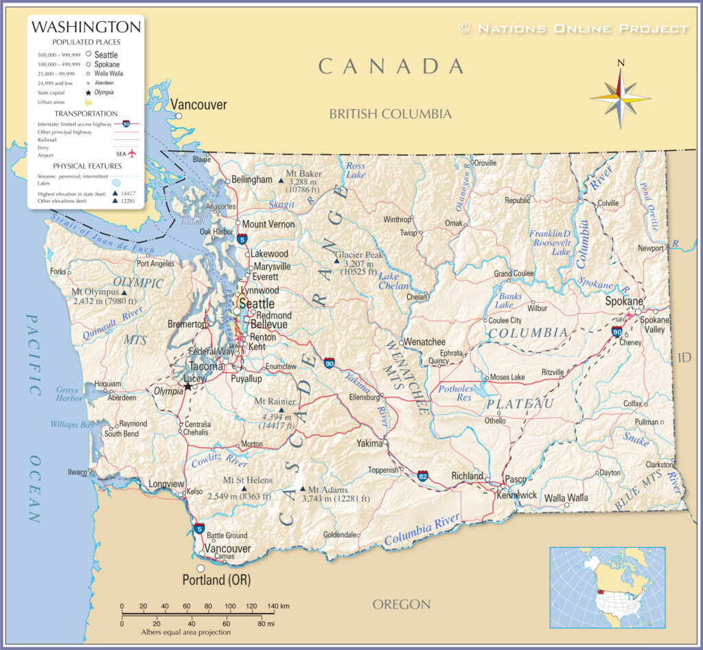 A chart showing scale on a map