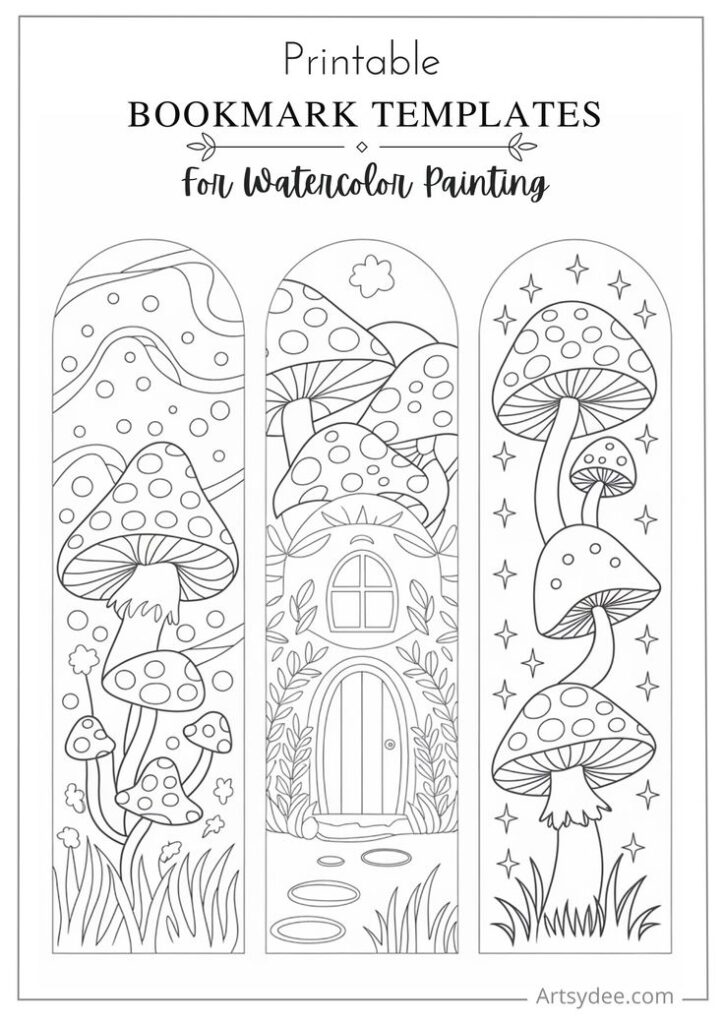 image alt text: students coloring bookmarks at a craft table
