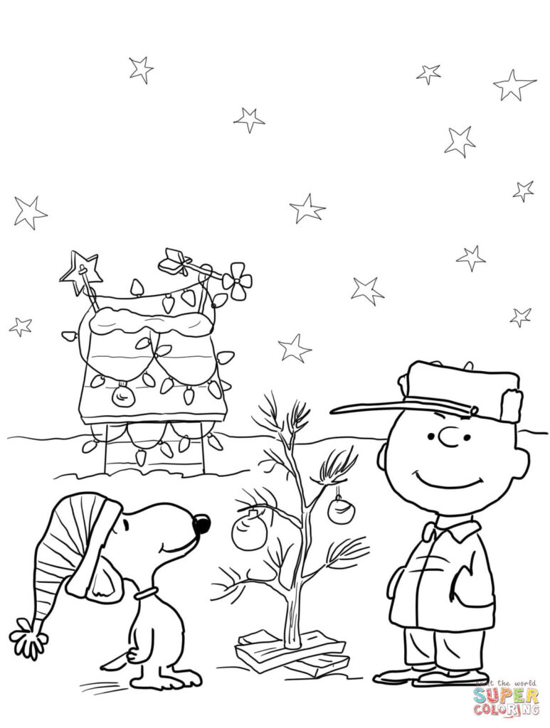 Kids share Charlie Brown coloring sheets on field trip