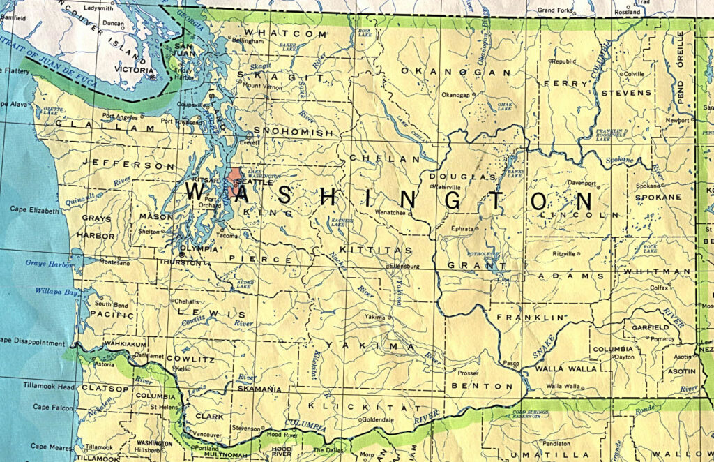 Regional boundaries highlighted on state map