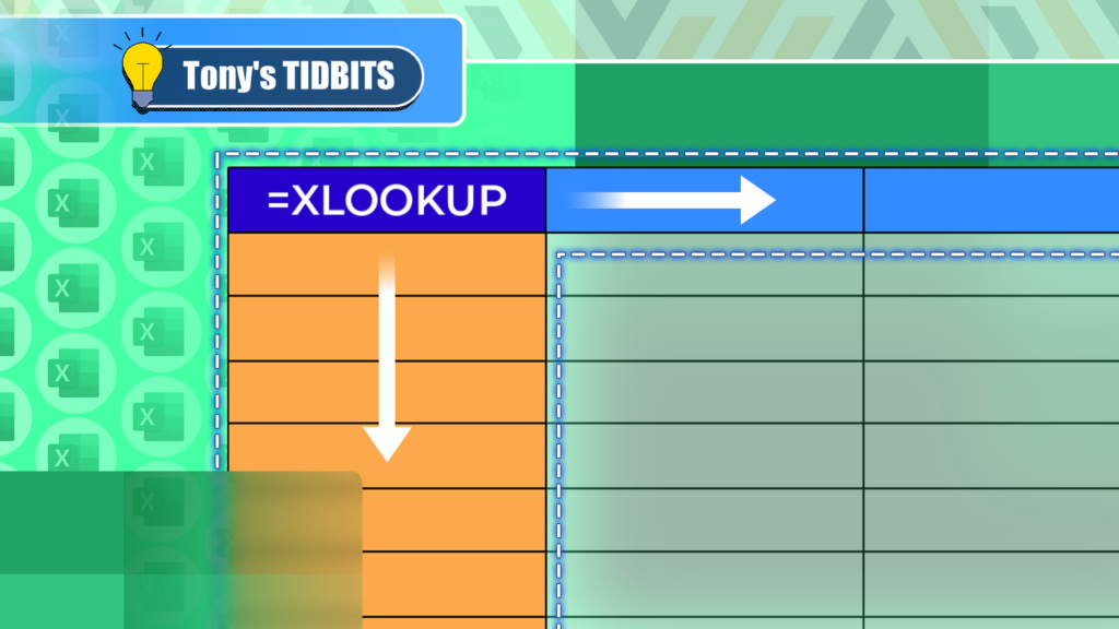 Close-up of spreadsheet showing color-coded lookup results