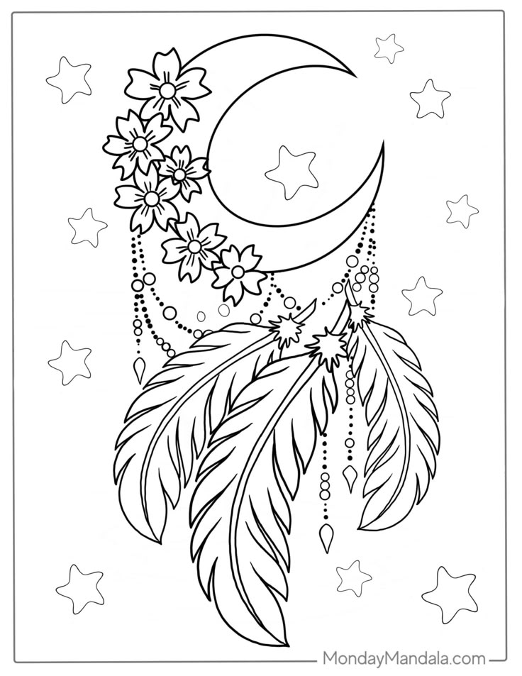 Moon calendar page pinned on bulletin board