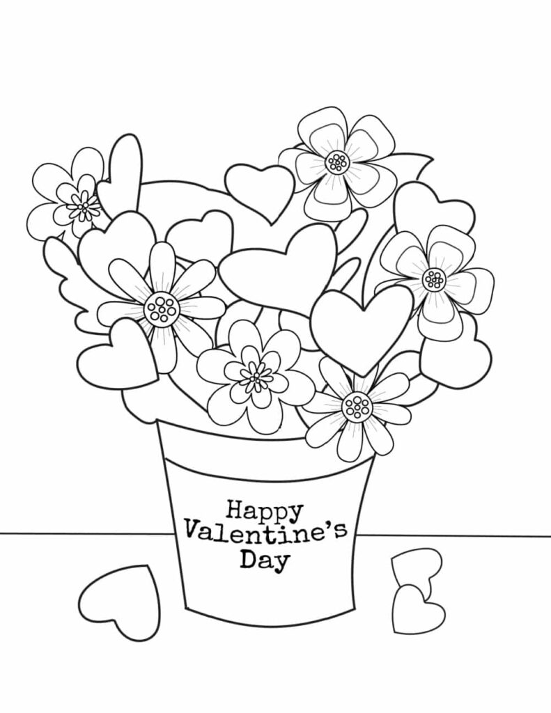 teacher planning station with coloring pages valentines