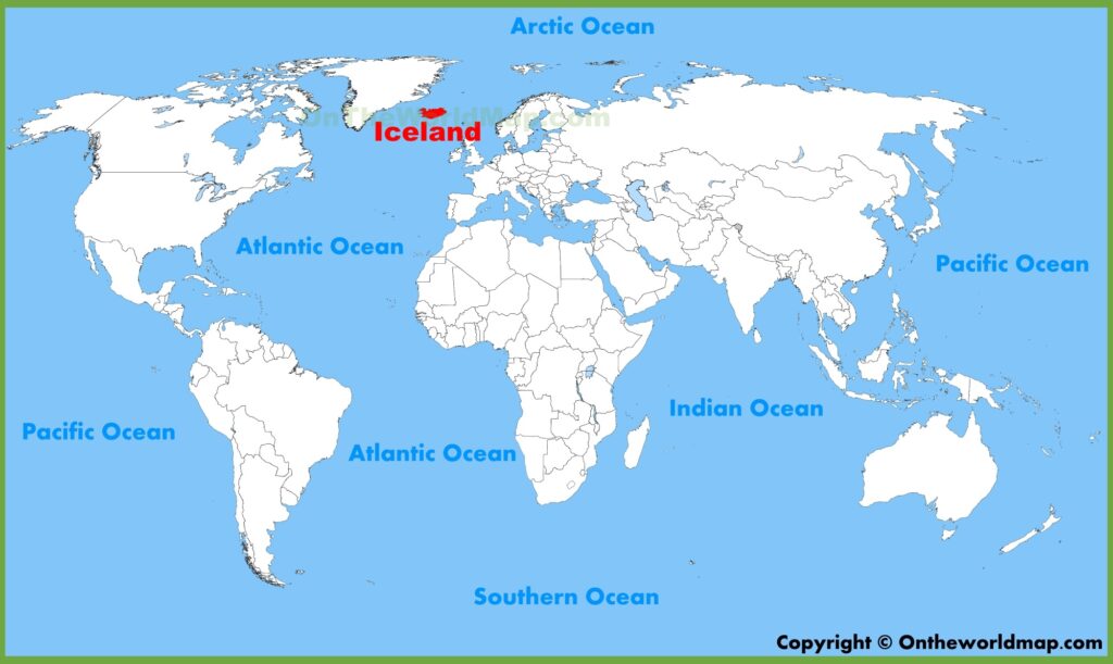 Teacher guiding students through Iceland region worksheet
