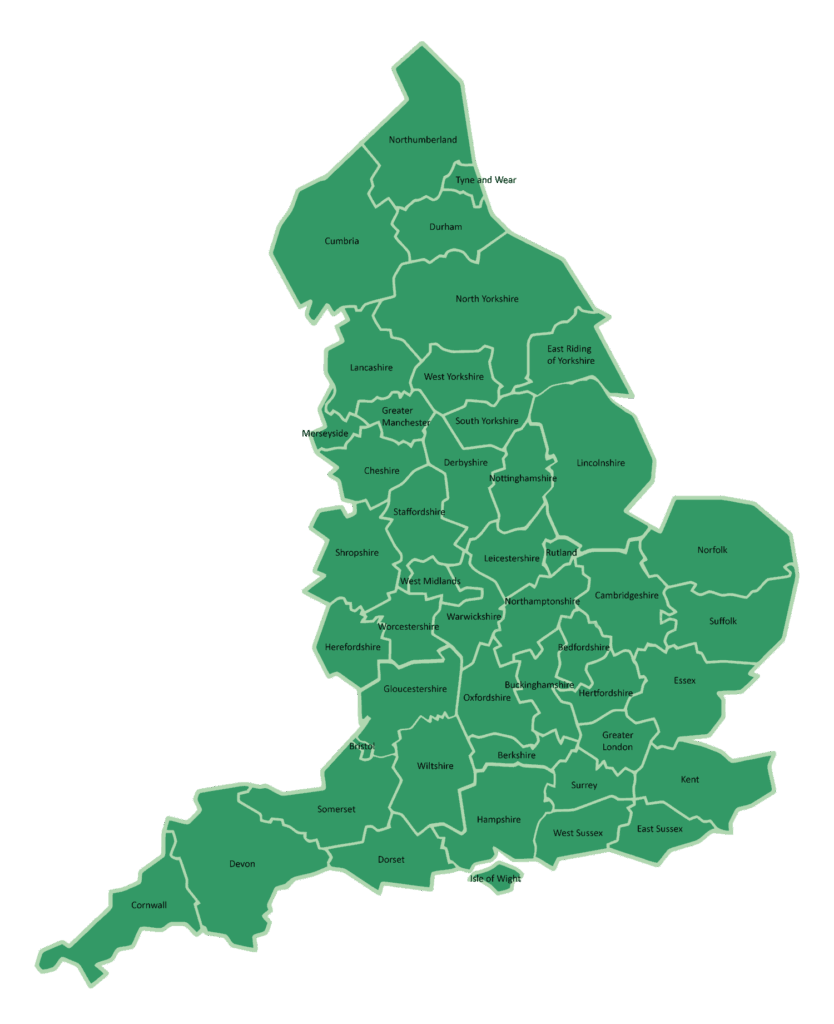 Close-up of map symbols and a legend