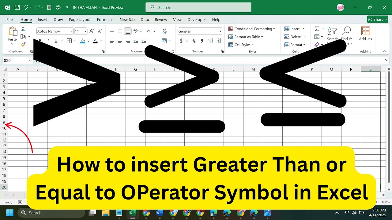Stock threshold comparison in a worksheet