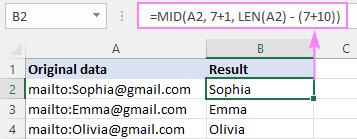 Formula bar showing TRIM and CLEAN usage