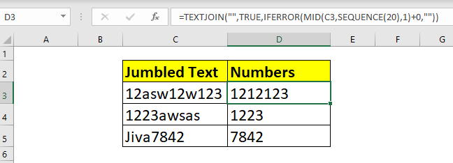 Clean Excel worksheet with trimmed data